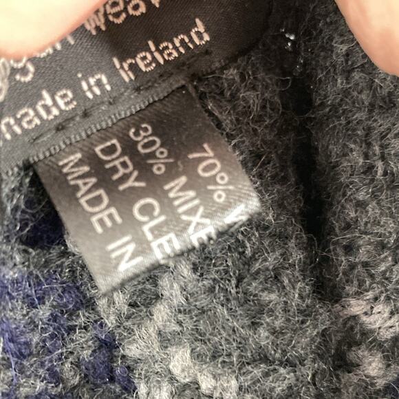 John Branigan Branigan Weavers Handwoven Wool Cape Poncho Made In Ireland OS - Picture 7 of 11